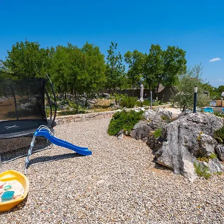 Villa Lugareva With 52 Sqm Private Pool, 4 Bedrooms, 4 Bathrooms, Summer Kitchen, Traditional Environment, Playground